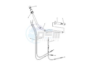 FZ6-SA FAZER 600 (ABS) drawing STEERING HANDLE- CABLE