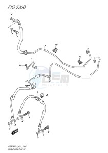 GSR750Z ABS EU drawing FRONT BRAKE HOSE