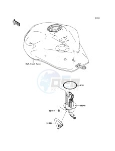 Z750S ZR750K6F FR GB XX (EU ME A(FRICA) drawing Fuel Pump