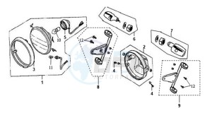 XS-125-K drawing HEADLAMP CPL