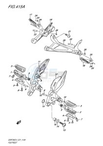 GSR750Z ABS EU drawing FOOTREST