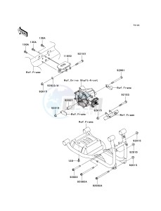 KAF 620 N[MULE 4010 4X4 HARDWOODS GREEN HD] (N9F) N9F drawing ENGINE MOUNT