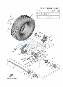 YXE1000EW YX10EPAM (B4M5) drawing REAR WHEEL 2