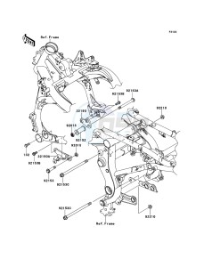 VERSYS KLE650B8F GB XX (EU ME A(FRICA) drawing Engine Mount