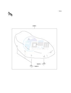 KVF 360 A [PRAIRIE 360 4X4] (A6F-A9F) A6F drawing SEAT