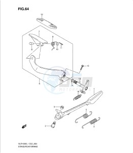 VLR1800 drawing STAND-REAR BRAKE