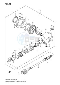 VZ1500 (E3-E28) drawing PROPELLER SHAFT FINAL DRIVE GEAR