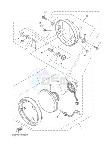 YB125 (2CS1) drawing HEADLIGHT