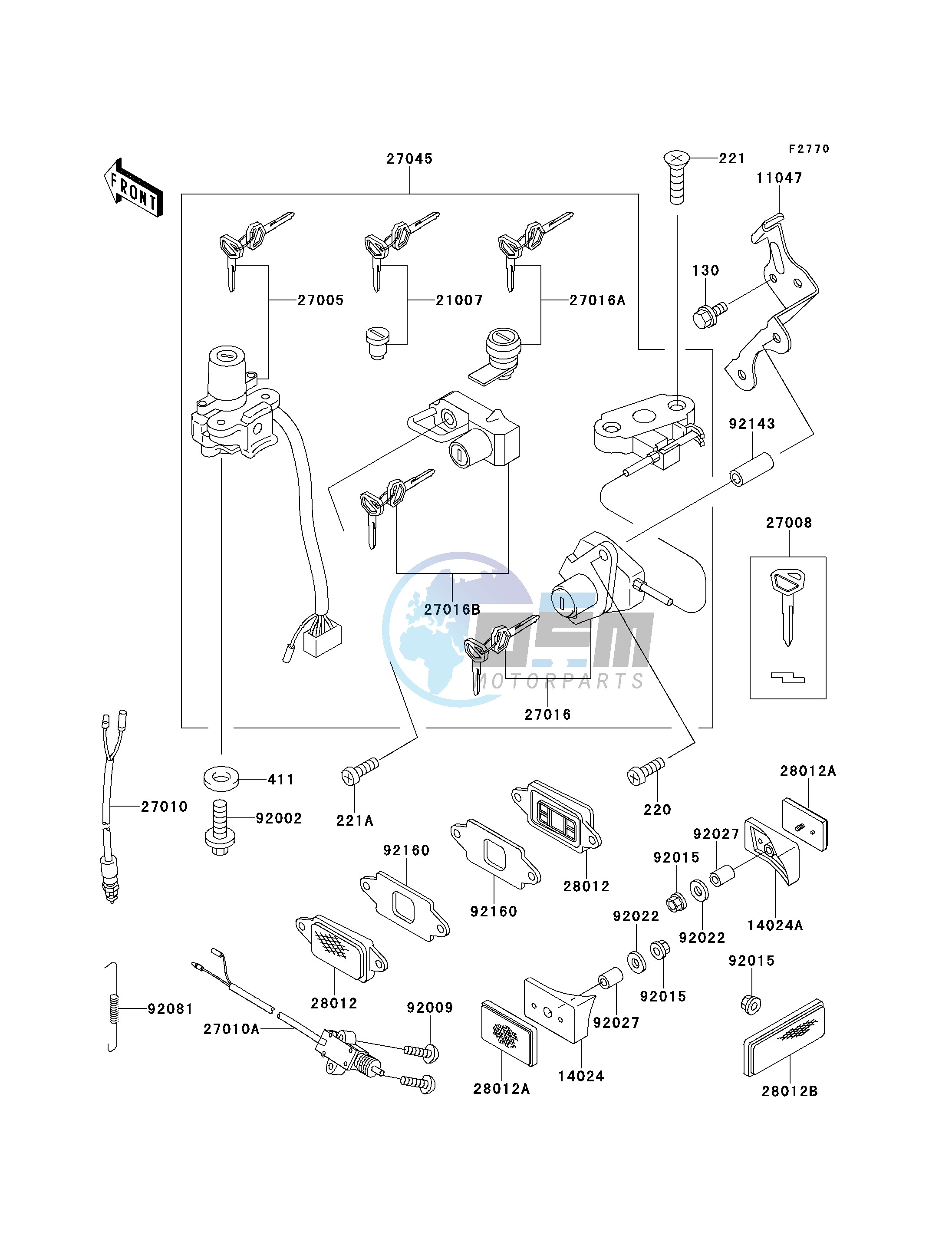 IGNITION SWITCH_LOCKS_REFLECTORS