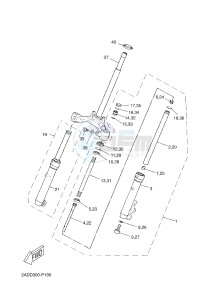 CS50Z MACH G (2ADE) drawing FRONT FORK 1