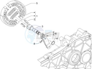 Fly 50 2t drawing Rear brake - Brake jaw