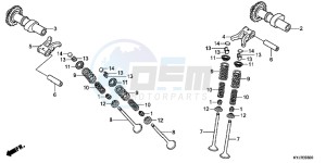 CBR250RD CBR250R 2E - (2E) drawing CAMSHAFT/VALVE