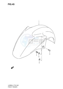 UH200 ABS BURGMAN EU drawing FRONT FENDER