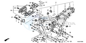 CB1100SAE CB1100 UK - (E) drawing FRAME BODY