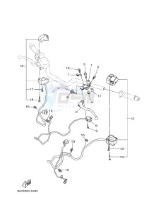 MTN1000 MT-10 (B67D) drawing HANDLE SWITCH & LEVER