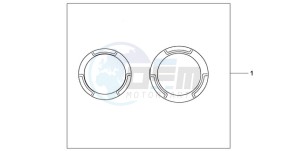 CB600FA39 France - (F / ABS CMF ST 25K) drawing CRANCASE RING SET