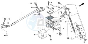 FMX650 FMX650 drawing RR. BRAKE MASTER CYLINDER