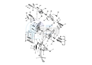 FZR 1000 drawing STAND-FOOTREST