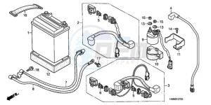 TRX250TMA U drawing BATTERY