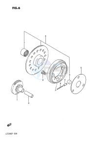 LT230E (E28) drawing STARTER CLUTCH (MODEL H)