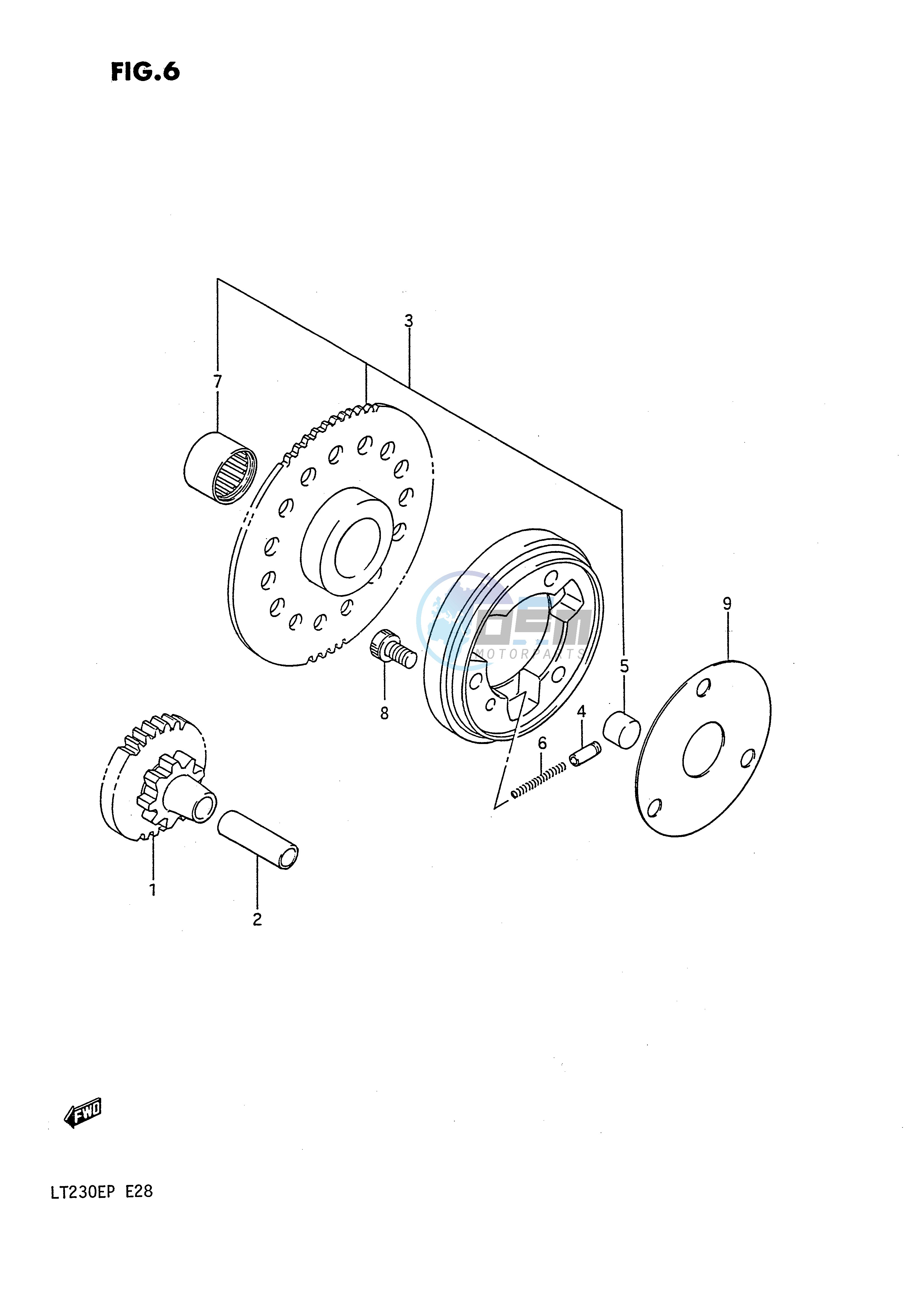 STARTER CLUTCH (MODEL H)