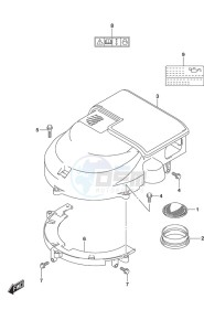 DF 150 drawing Silencer/Ring Gear Cover