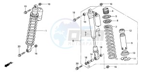 TRX450ER drawing FRONT CUSHION