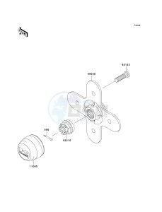 KVF 750 B (BRUTE FORCE 750 4X4I) (B6F-B7FA) B7FA drawing REAR HUB