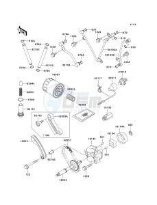 KSV 700 A [KFX700 AND V FORCE] (A1-A2) [KFX700 AND V FORCE] drawing OIL PUMP_OIL FILTER