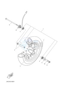 YN50FT NEO'S 4 (2ACL) drawing FRONT WHEEL