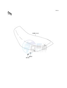 KL 250 G [SUPER SHERPA] (G4-G8 G8 CAN ONLY) [SUPER SHERPA] drawing SEAT