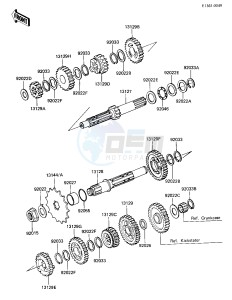 KL 250 A [KLR250] (A5) [KLR250] drawing TRANSMISSION