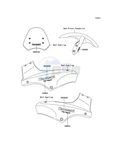 VERSYS KLE650B9F GB XX (EU ME A(FRICA) drawing Decals(Blue)(Black)(Black)