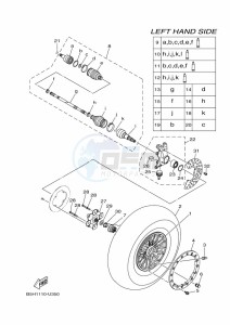 YXZ1000ETS YXZ10YESKS (B5H3) drawing FRONT WHEEL