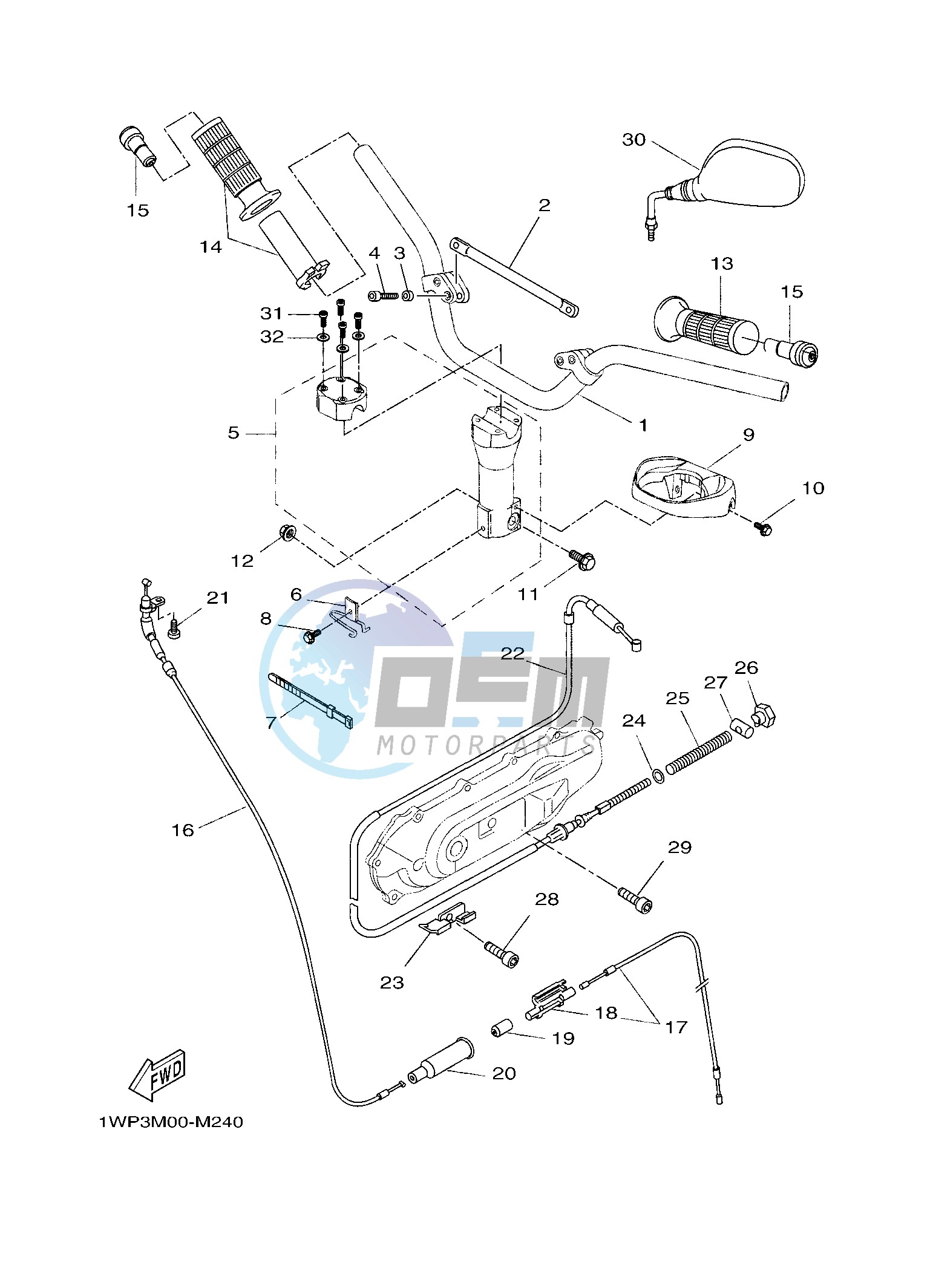 STEERING HANDLE & CABLE