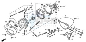 VTX1800C drawing HEADLIGHT