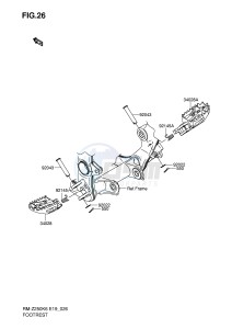 RM-Z250 (E19) drawing FOOTREST