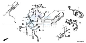 CB1100AD CB1100 ABS UK - (E) drawing SUB HARNESS/ IGNITION COIL