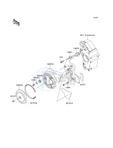 VN 2000 H [VULCAN 2000 CLASSIC] (8F-9F) 0H9F drawing CHAIN COVER