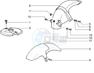 Runner 180 VXR drawing Front and rear mudguard