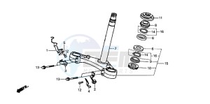 NSR125F drawing STEERING STEM