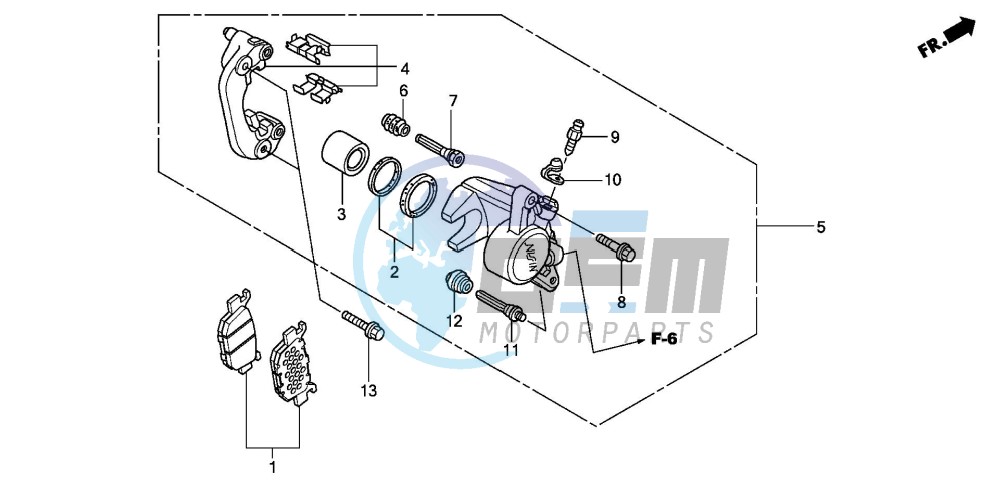 REAR BRAKE CALIPER