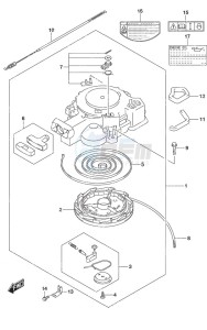 DF 25A drawing Recoil Starter