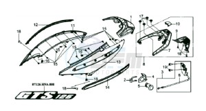 GTS 125 drawing COWLING / TAIL LIGHT