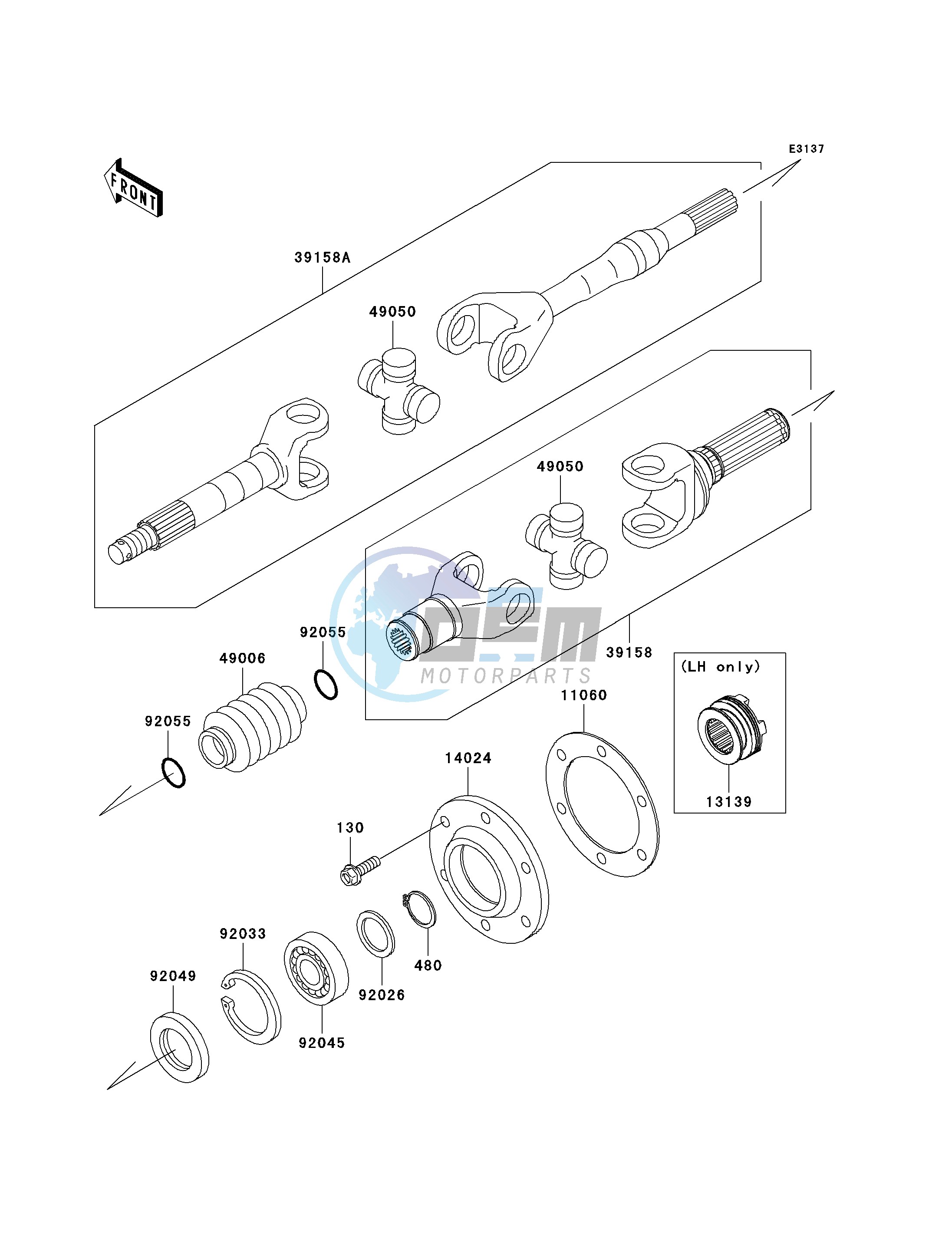 DRIVE SHAFT-REAR