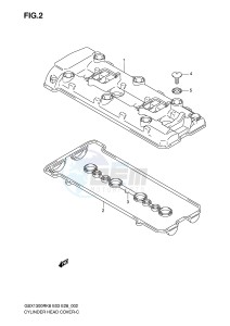 GSX1300R (E3-E28) Hayabusa drawing CYLINDER HEAD COVER