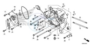 SH125AE SH125A UK - (E) drawing RIGHT CRANKCASE