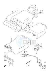 GSX-R1100 (E28) drawing SEAT (MODEL N)