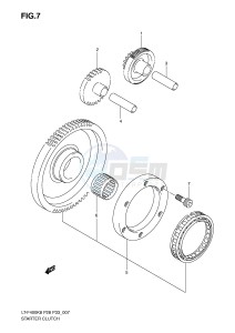 LT-F400 (P28-P33) drawing STARTER CLUTCH