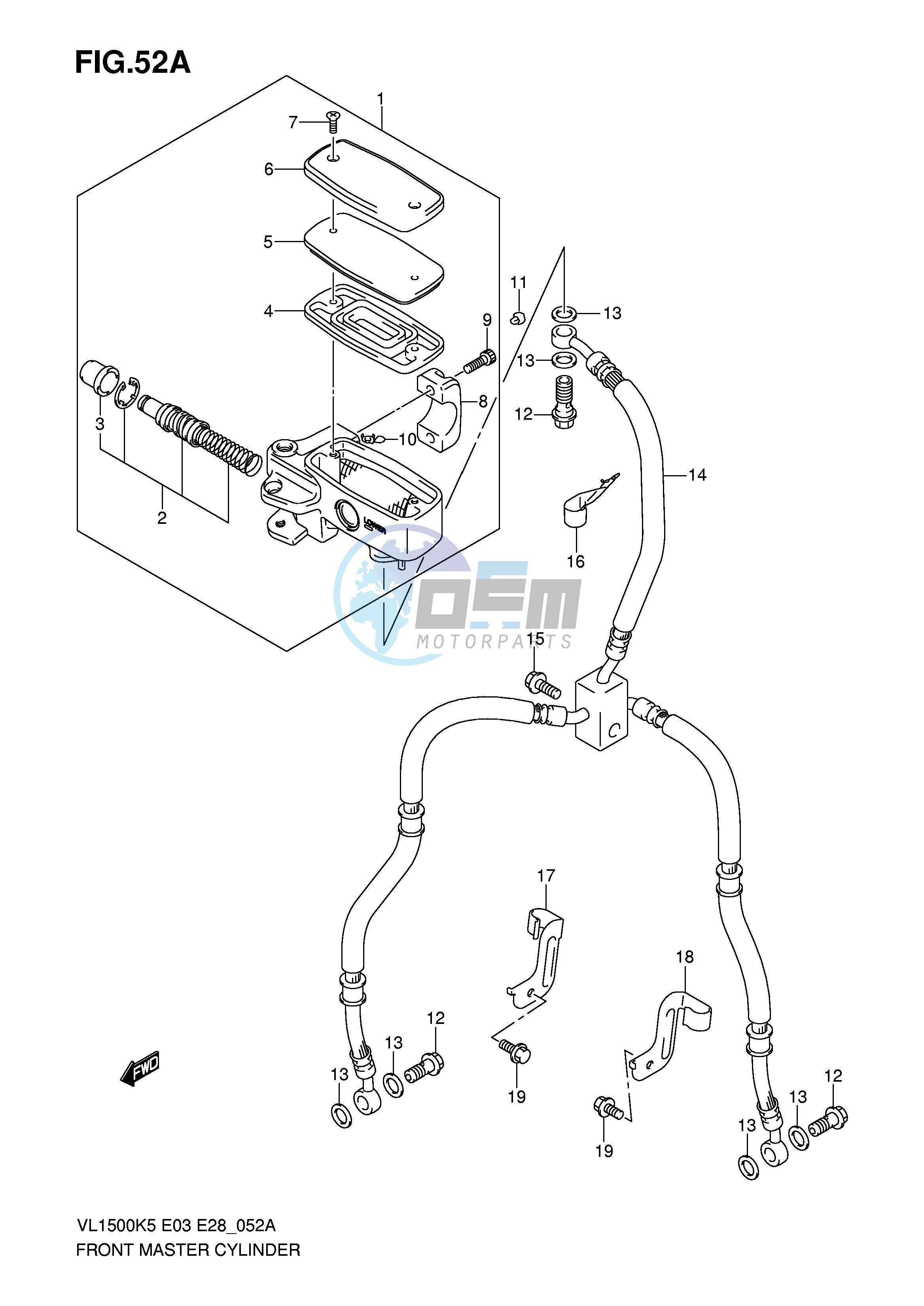 FRONT MASTER CYLINDER (MODEL K7 K8 K9)